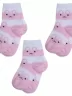 Комплект из 3 пар детских носков RuSocks (Орудьевский трикотаж), 3-Д3-13792Д, рис. 03, БЕЛО-РОЗОВЫЕ