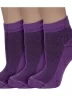 Комплект из 3 пар женских носков Альтаир, 3-С82, ФИОЛЕТОВЫЕ