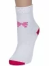 Детские носки LORENZline, Л77, БЕЛЫЕ с малиновым
