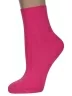 Женские носки без резинки ХОХ, G-1406, МАЛИНОВЫЕ