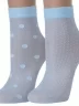 Комплект из 2 пар женских носков Conte, 2-16С-124/7СП, ГОЛУБЫЕ