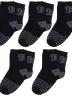 Комплект из 5 пар детских носков RuSocks (Орудьевский трикотаж) рис. 04, ЧЕРНЫЕ (5-Д3-13499)