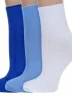Комплект из 3 пар женских носков без резинки ХОХ, 3-G-1406, микс 6