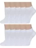 Комплект из 10 пар женских носков Альтаир, 10-С82, БЕЛЫЕ