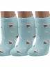 Комплект из 3 пар женских носков ХОХ, 3-G-3Rk, G-3R20 БИРЮЗОВЫЕ