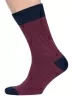 Мужские носки MSCLUB №М34, nm-374, БОРДОВЫЕ в тонкую полоску
