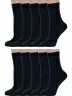 Комплект из 10 пар женских медицинских носков Dr. Feet (PINGONS), 10-15DF6, ЧЕРНЫЕ