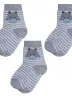 Комплект из 3 пар детских носков RuSocks (Орудьевский трикотаж) рис. 03, СЕРЫЕ (3-Д3-13788)