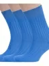 Комплект из 3 пар мужских носков RuSocks (Орудьевский трикотаж) из 100% хлопка, 3-М3-11001, рис. 01, ТЕМНО-ГОЛУБЫЕ