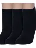 Комплект из 3 пар женских носков RuSocks (Орудьевский трикотаж) ЧЕРНЫЕ (1540) (3-Ж-2131)