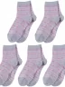 Комплект из 5 пар детских носков LORENZLine, 5-Л104, СЕРЫЕ с сердечками