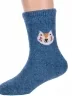 Детские теплые махровые носки Hobby Line, Ндад7622-1, ТЕМНО-ДЖИНСОВЫЕ
