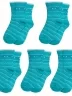 Комплект из 5 пар детских носков LORENZLine, 5-Л23, БИРЮЗОВЫЕ