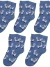 Комплект из 5 пар детских носков RuSocks (Орудьевский трикотаж), 5-Д3-13047, рис. 02, СВЕТЛО-ДЖИНСОВЫЕ