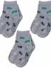 Комплект из 3 пар детских носков Альтаир, 3-А56, СВЕТЛО-СЕРЫЕ с черными танками