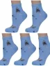 Комплект из 5 пар детских носков LORENZLine ГОЛУБЫЕ (5-Л71)
