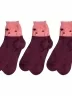 Комплект из 3 пар детских махровых носков Гамма, 3-С663, БОРДОВЫЕ