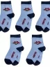 Комплект из 5 пар детских носков LORENZLine, 5-Л41, СВЕТЛО-ГОЛУБЫЕ