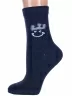 Женские теплые носки Hobby Line, Нжа6190-01, ТЕМНО-СИНИЕ