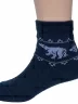Детские полушерстяные носки "НАШЕ" Смоленской чулочной фабрики, 236С2, рис. 2, ТЕМНО-СИНИЕ №3-1