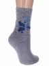 Женские носки с махровой стопой Альтаир, С26, СЕРЫЕ с синим