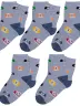 Комплект из 5 пар детских носков RuSocks (Орудьевский трикотаж) рис. 05, СВЕТЛО-СЕРЫЕ (5-Д3-13499)