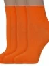Комплект из 3 пар женских носков без резинки ХОХ, 3-G-1406, ОРАНЖЕВЫЕ