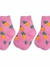 Комплект из 3 пар детских носков Альтаир, 3-А225, РОЗОВЫЕ с желтыми ананасами