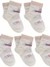 Комплект из 5 пар детских носков LORENZLine, 5-Л87, КРЕМОВЫЕ
