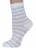 Детские носки "Борисоглебский трикотаж", 8С984, №1 БЕЛЫЕ в полоску