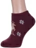 Женские махровые шерстяные носки АЛЬТАИР, ДМ-50, БОРДОВЫЕ
