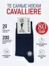 Набор из 80 пар мужских носков "Cavalliere" (RuSocks), CR-80, темно-синие