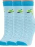 Комплект из 3 пар женских носков ХОХ, 3-G-3Rs, G-3R10 СВЕТЛО-БИРЮЗОВЫЕ