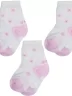 Комплект из 3 пар детских носков RuSocks (Орудьевский трикотаж), 3-Д3-13793, рис. 02, КРЕМОВО-РОЗОВЫЕ
