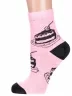 Женские носки Альтаир, А215, РОЗОВО-ЧЕРНЫЕ