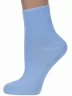 Женские бамбуковые носки без резинки ХОХ, G-1423, ГОЛУБЫЕ