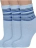 Комплект из 3 пар женских носков Альтаир, 3-С46, ГОЛУБЫЕ