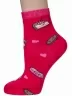 Детские носки "Носкофф" (АЛСУ), НД1, рис. 3688, МАЛИНОВЫЕ