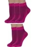 Комплект из 5 пар женских носков Альтаир, 5-С82, МАЛИНОВЫЕ