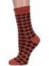 Женские теплые носки с ослабленной резинкой Hobby Line, Нжа6199-11, КРАСНО-КОРИЧНЕВЫЕ