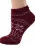 Женские носки из полушерсти Grinston socks (PINGONS), 17D4, БОРДОВЫЕ