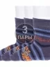 Комплект из 3 пар детских махровых носков Брестские (БЧК), 3-14С3060, рис. 497, СЕРЫЕ