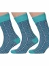 Комплект из 3 пар мужских носков MSCLUB №М30, msk3-М30, nm-325, ТЕМНО-БИРЮЗОВЫЕ