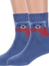 Комплект из 2 пар детских махровых носков Брестские (БЧК), 2-14С3060, рис. 405, ДЖИНСОВЫЕ