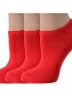 Комплект из 3 пар женских носков ХОХ, 3-G-3R7, КРАСНЫЕ