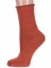 Женские теплые носки с ослабленной резинкой Hobby Line, Нжа6199-01, КИРПИЧНЫЕ