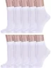 Комплект из 10 пар детских носков Альтаир, 10-Д82, БЕЛЫЕ