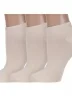 Комплект из 3 пар женских бамбуковых носков ХОХ, 3-G-1125, БЕЖЕВЫЕ