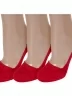 Комплект из 3 пар женских подследников ХОХ, 3-SG-1301, КРАСНЫЕ