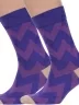 Комплект из 2 пар мужских носков "Нева-Сокс", 2-MAG-16, ФИОЛЕТОВО-СИРЕНЕВЫЕ